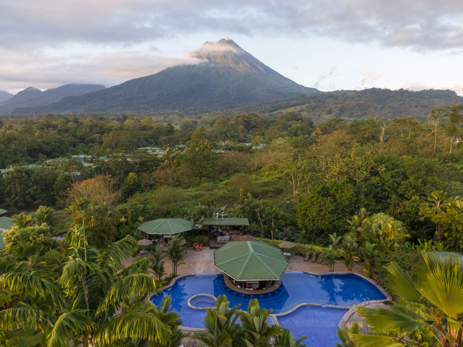 Aerial view of Arenal Manoa