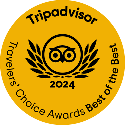 Tripadvisor Travellers' Choice Best of the Best award 2024